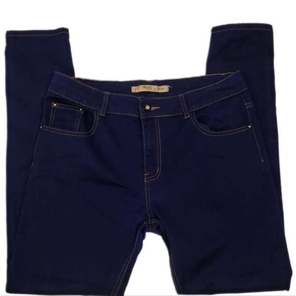 Hello Miss - Womens Stretchy Dark Blue Jeans, Size 31 - Picture 10 of 10